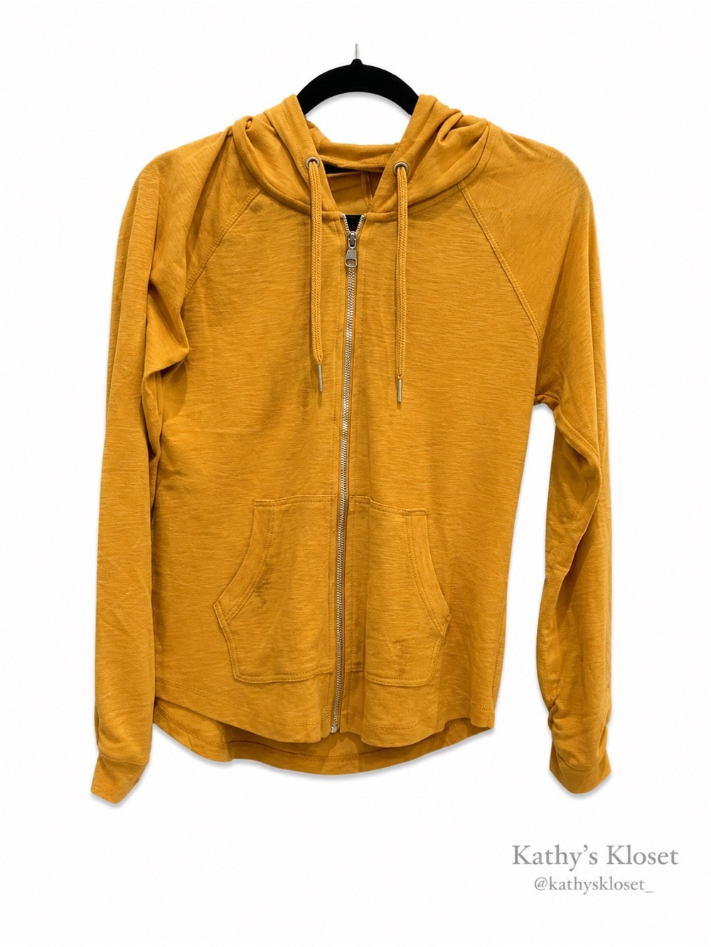 Calvin Klein Performance Mustard Yellow Zip-Up Hoodie